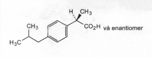 Công thức cấu tạo Ibuprofen