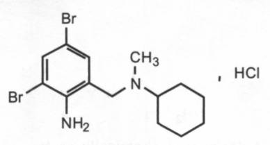 Công thức cấu tạo bromhexin hydroclorid