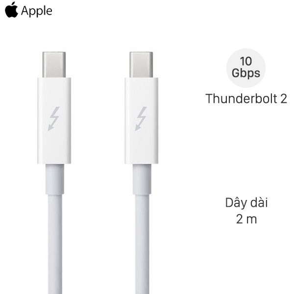 Cáp Thunderbolt 2 m Apple MD861 Trắng