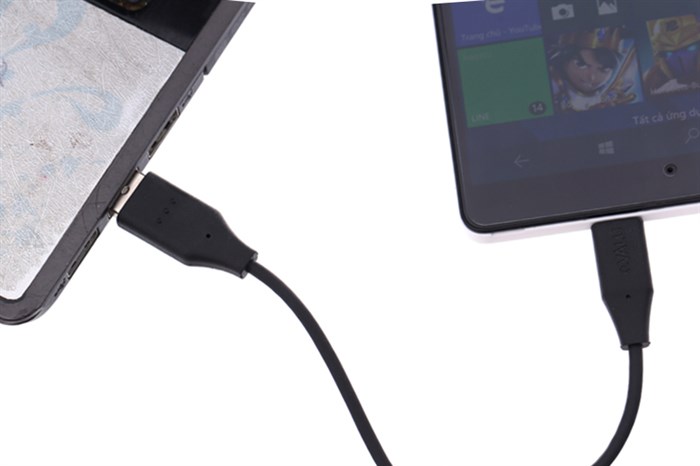 Cáp Type C 1m eValu LTC-01 Màu Đen