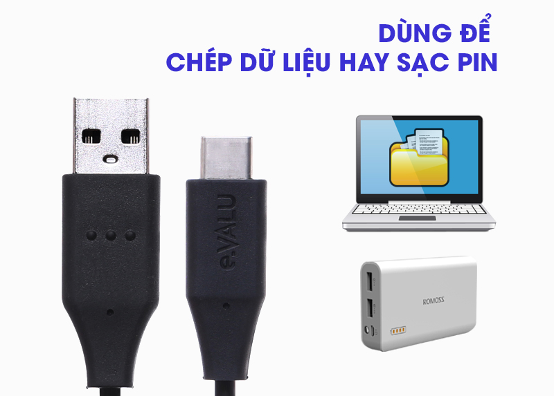 Cáp Type C 1m eValu LTC-01