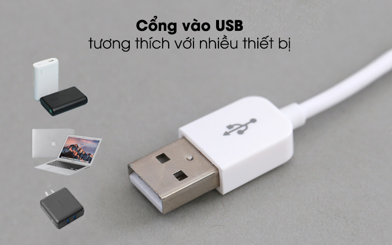 Cổng vào USB tương thích được với nhiều thiết bị - Dây cáp Type-C 20 cm Xmobile MU09-200