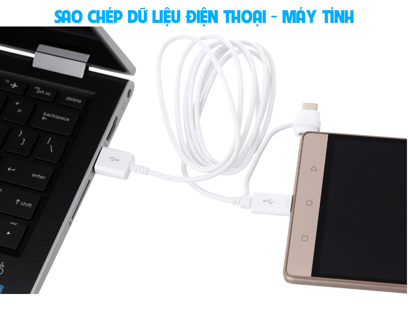 Cáp 2 in 1 Micro Type C 1.5m Samsung EP-DG930D Cáp 2 in 1 Micro Type C 1.5m Samsung EP-DG930D