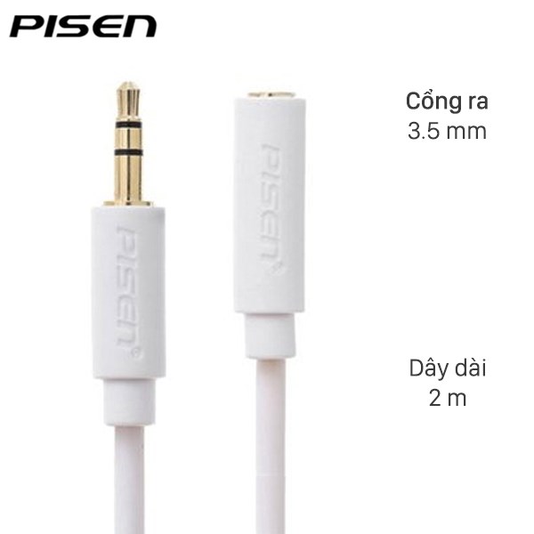 Cáp nối dài 3.5mm 2 m Pisen YP04