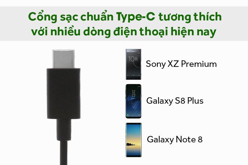 Sạc xe hơi Type-C 2.4A 1 m Xmobile DS196-WB Đen