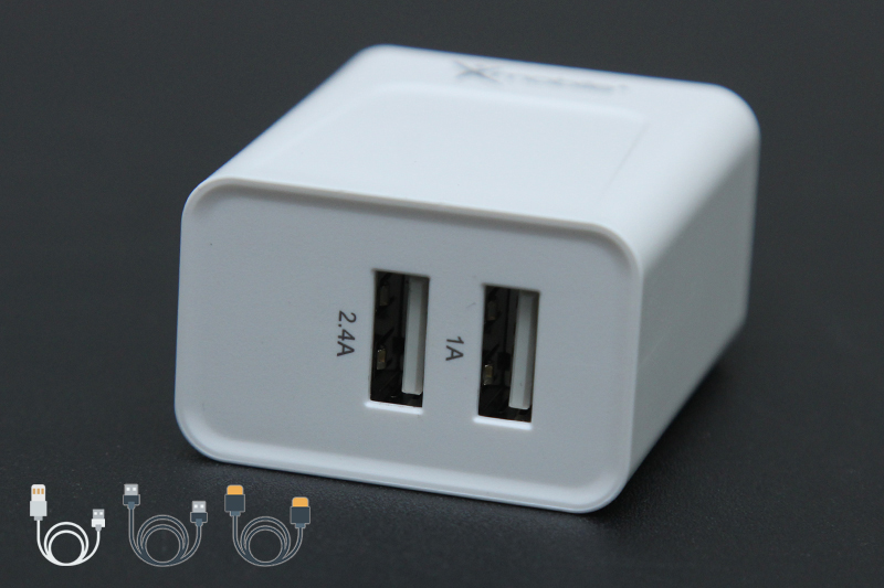 Adapter sạc Xmobile Dual 2A TS-C067S Trắng Adapter sạc Xmobile Dual 2A TS-C067S Trắng