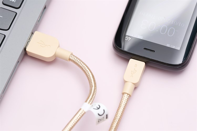 Dây cáp Micro USB 1.5m Sony CP-ABP150 Dây Nilon Màu Vàng