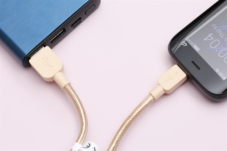 Dây cáp Micro USB 1.5m Sony CP-ABP150 Dây Nilon Màu Vàng