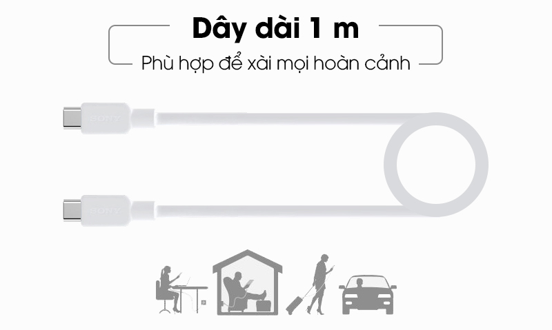 Dây cáp có độ dài tương đối để sử dụng được cho mọi tình huống
