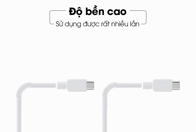 Dây cáp chính hãng của Sony Type C CP-CC100 - Trải qua các bài test để đảm bảo chất lượng