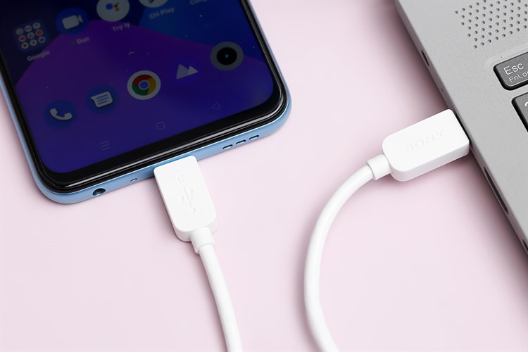Cáp Type C-Type C 1m Sony CP-CC100/WC Màu Trắng