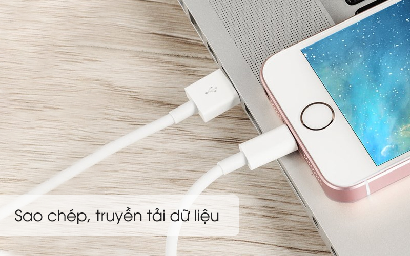 Dây cáp Lightning 1 m Apple MD818 - Sạc pin, truyền tải dữ liệu cho thiết bị