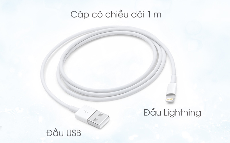 Cáp Lightning 1 m Apple MQUE2 Trắng - Thiết kế dành riêng cho thiết bị cổng Lightning