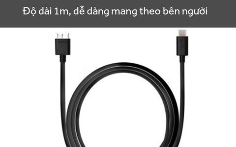 Cáp chuyển Type C sang Micro USB 3.0 1m Prolink PB484-0100 | vuivui.com