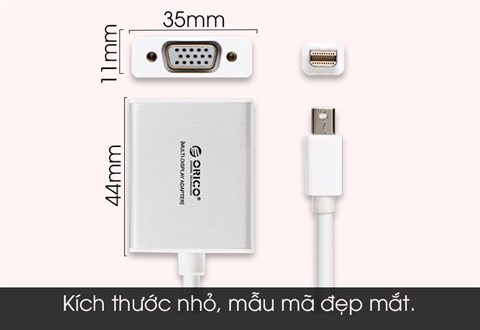 Đầu chuyển MiniDisplayport sang VGA ORICO DMP3V-SV Bạc| Vuivui.com