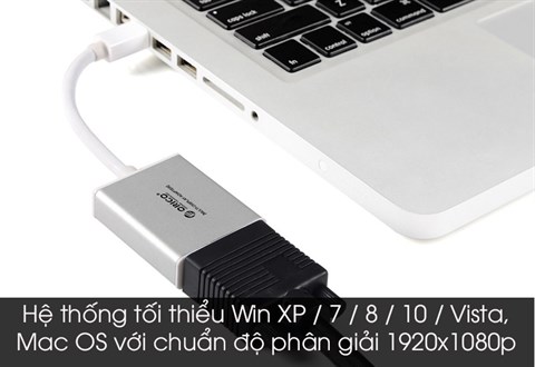 Đầu chuyển MiniDisplayport sang VGA ORICO DMP3V-SV Bạc| Vuivui.com