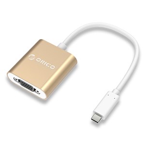 Đầu chuyển Type C sang VGA ORICO RCV-GD Vàng