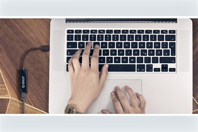 Đầu chuyển USB 3.0 sang Lan ORICO UTJ-U3-BK Đen