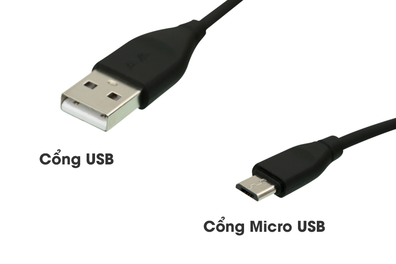 Các cổng kết nối của Cáp Micro 1 m AVA Speed II Các cổng kết nối của Cáp Micro 1 m AVA Speed II