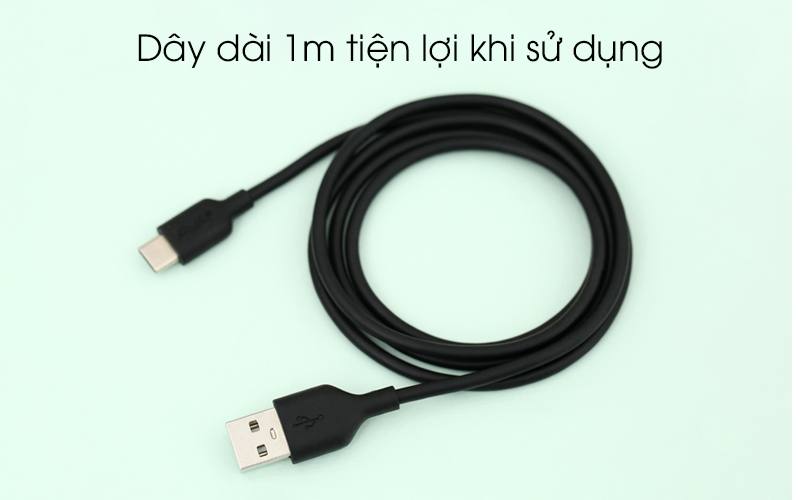 Cáp Type C 1m AVA DS447-WB Đen có độ dài tiện lợi khi sử dụng Cáp Type C 1m AVA DS447-WB Đen có độ dài tiện lợi khi sử dụng