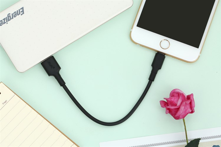 Cáp Lightning 0.2m AVA LTPL-01 Màu Đen