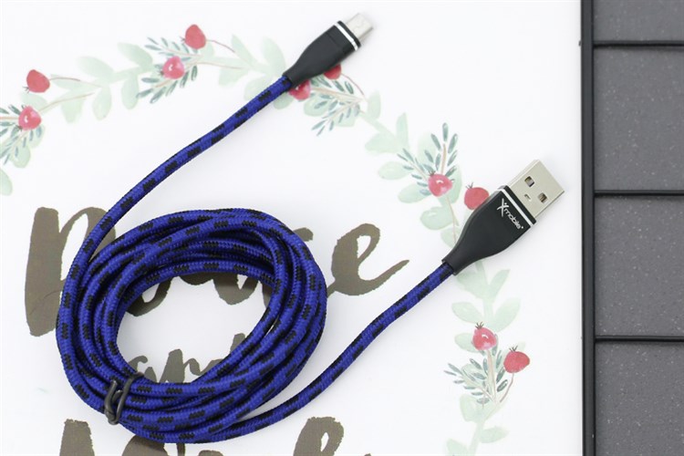 Cáp Micro USB 2m Xmobile LTMP-2006 Màu Xanh Navy
