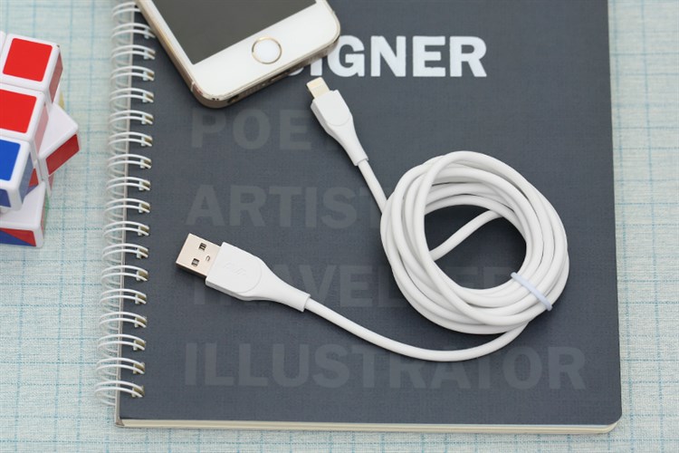 Cáp Lightning 2 m AVA U-Shape Trắng Màu Trắng