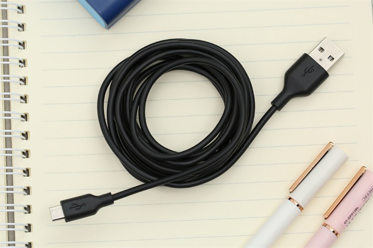 Cáp Micro USB 2m AVA DS454 Màu Đen