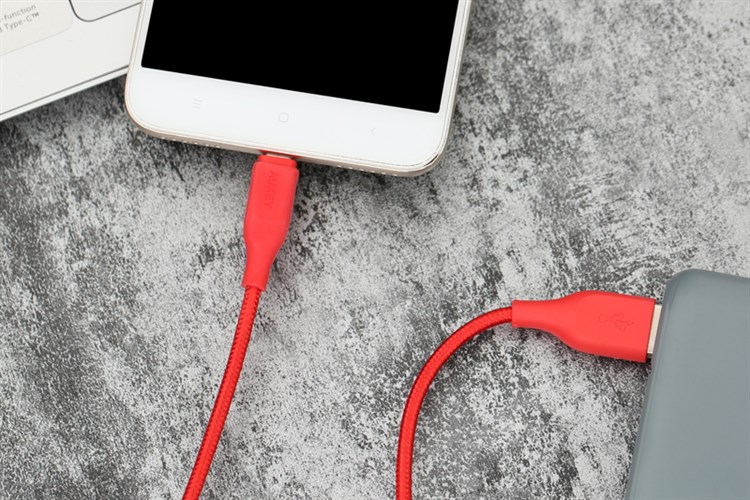 Cáp Micro USB 1.2m AUKEY CBAM1 Màu Đỏ