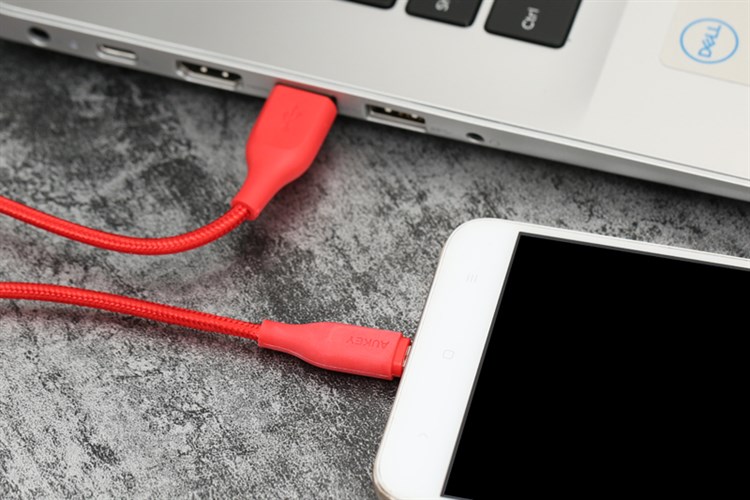 Cáp Micro USB 1.2m AUKEY CBAM1 Màu Đỏ