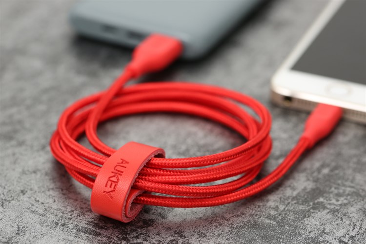 Cáp Lightning MFI 1.2m AUKEY CB-AL1 Màu Đỏ
