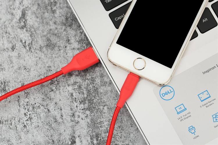 Cáp Lightning MFI 1.2m AUKEY CB-AL1 Màu Đỏ