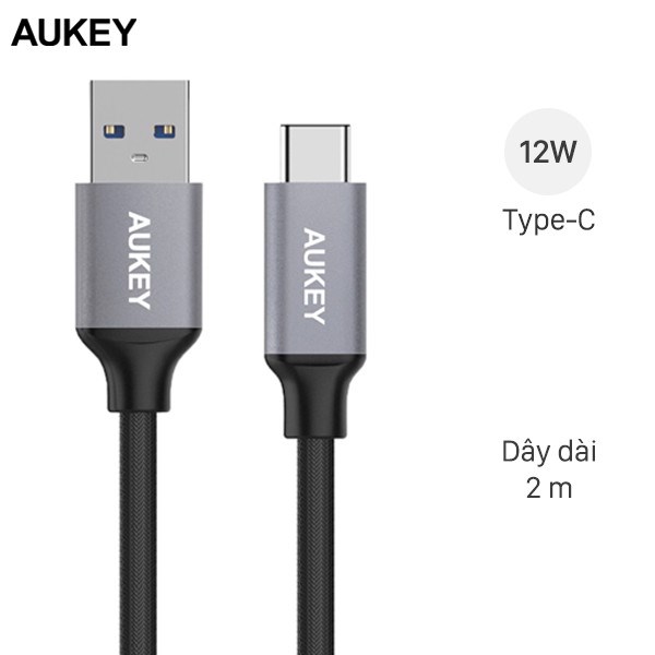 Cáp Type C 2m AUKEY CB-CD3