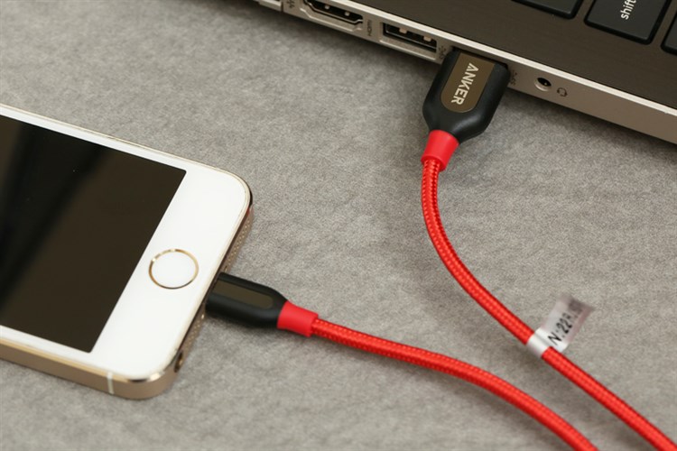 Cáp Lightning MFI 0.9 m Anker PowerLine+ A8121xx2 Đỏ Màu Đỏ