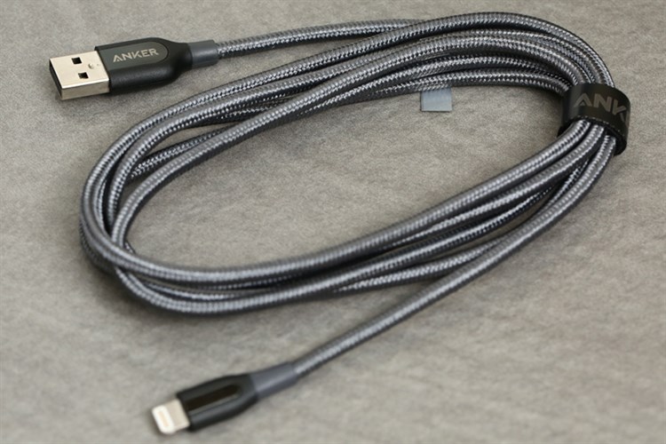 Cáp Lightning MFI 1.8m Anker PowerLine+ A8122xx2 Xám Màu Xám