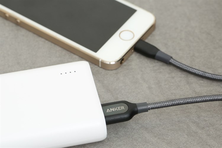 Cáp Lightning MFI 1.8m Anker PowerLine+ A8122xx2 Xám Màu Xám
