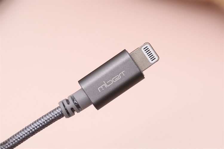 Cáp Lightning MFI 1m Mbest DS286-WB Xám Màu Xám