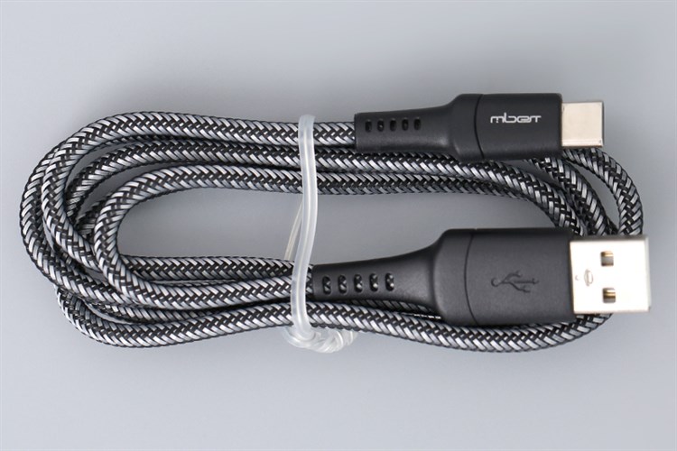 Cáp Type-C 1 m Mbest DS462T-WB Đen Màu Đen