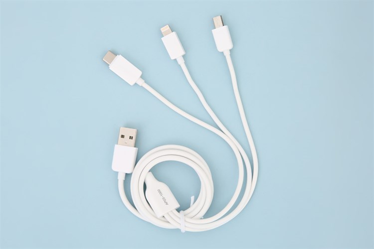 Cáp 3 đầu Lightning Type-C Micro 1 m AVA AP03-1000 Màu Trắng