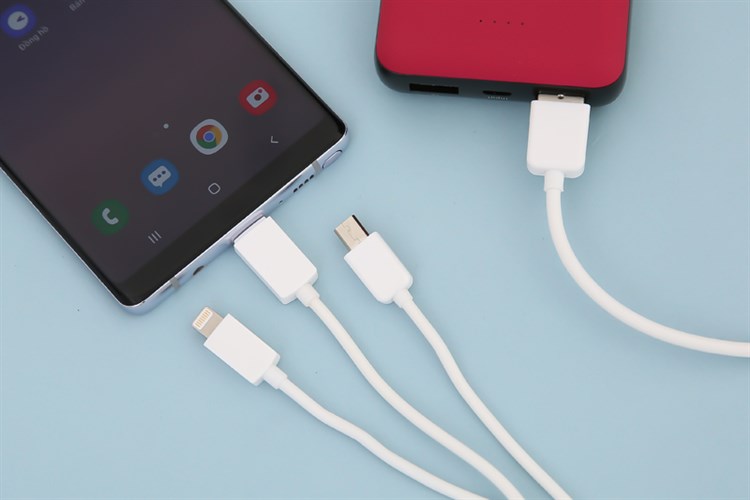 Cáp 3 đầu Lightning Type-C Micro 1 m AVA AP03-1000 Màu Trắng