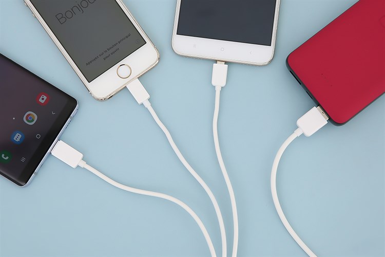 Cáp 3 đầu Lightning Type-C Micro 1 m AVA AP03-1000 Màu Trắng