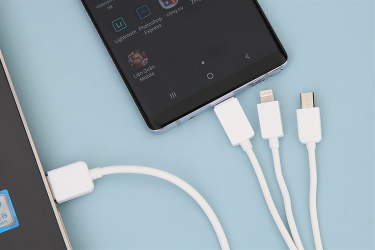 Cáp 3 đầu Lightning Type-C Micro 1 m AVA AP03-1000 Màu Trắng