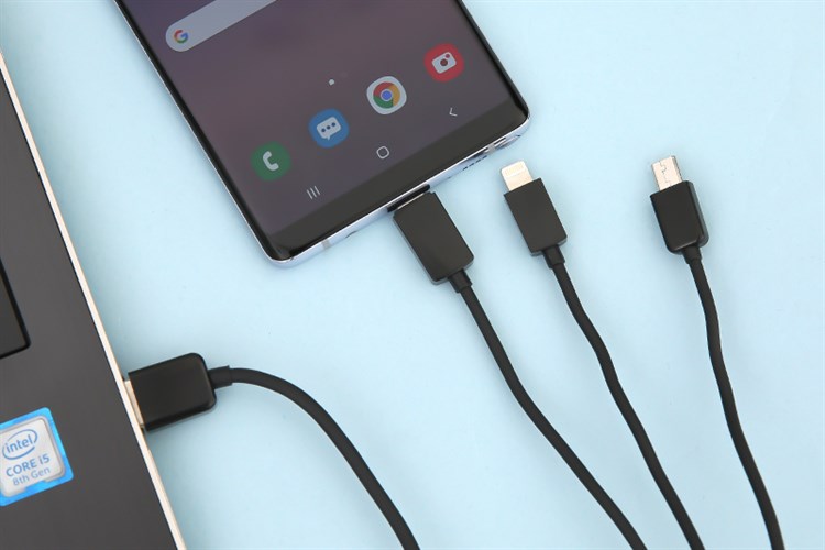 Cáp 3 đầu Lightning Type-C Micro 1 m AVA AP03-1000 Màu Đen