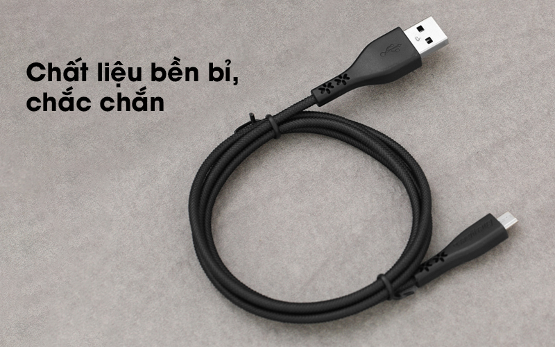 Cáp Micro 1.2 m Energizer C41UBMCGBKT Đen chắc chắn và bền bỉ