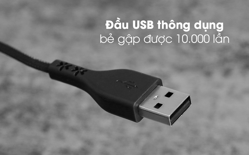 Cáp Type C 1.2m Energizer C41C2AGBKT Đen trang bị đầu USB thông dụng