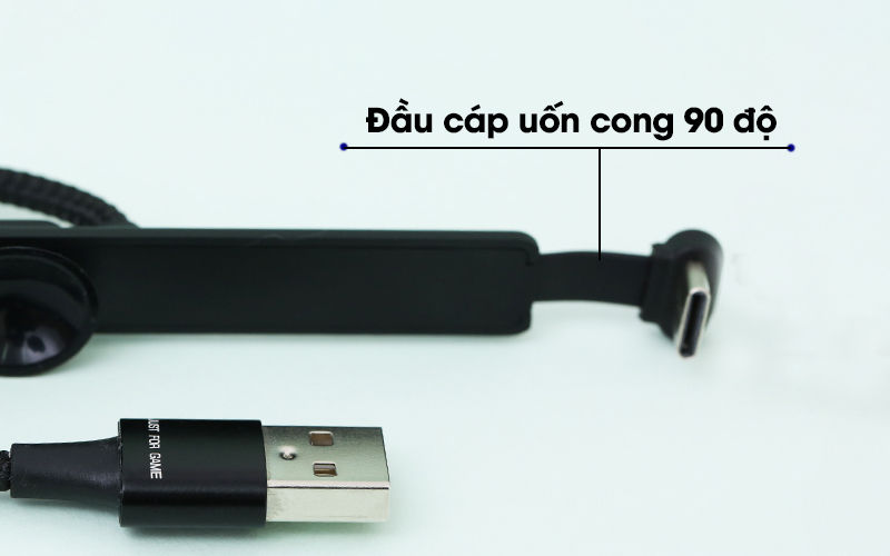Cáp Type-C 1 m iWALK CSC003 Đen với đầu cáp có thể uốn cong