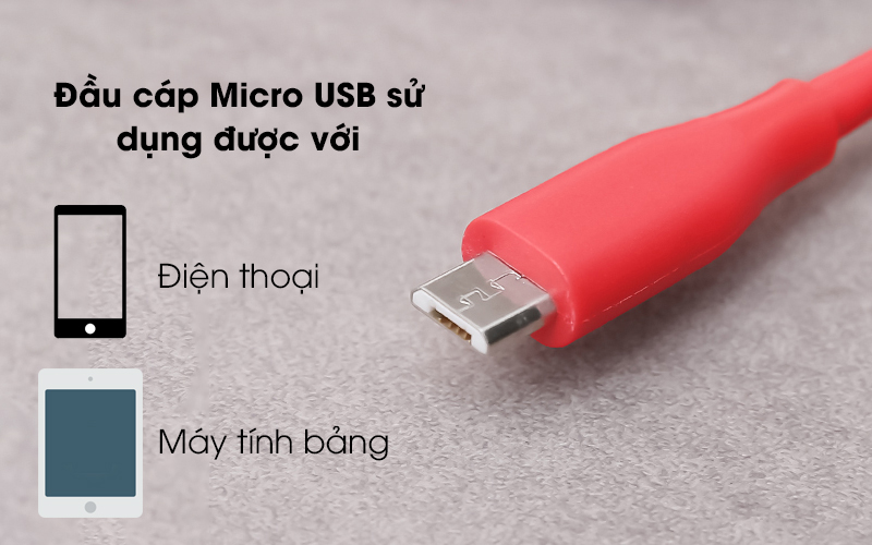 Cáp Micro 0.9 m Anker A8132 có đầu cáp Micro USB Cáp Micro 0.9 m Anker A8132 có đầu cáp Micro USB