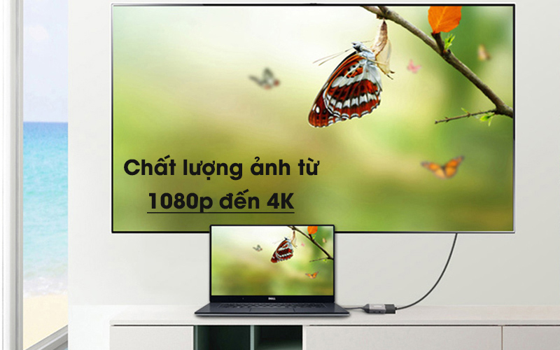 Adapter chuyển đổi Type-C 2 in 1 Philips SWR1607A-93 Xám cho chất lượng đường truyền tốt