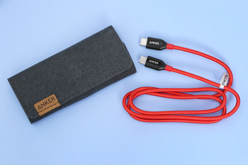 Cáp Type C - Type C 0.9m Anker PowerLine+ A8187 Màu Đỏ
