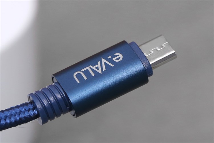 Cáp 3 đầu Lightning Type C Micro 1m eValu Spanker B Xanh Biển Màu Xanh Dương